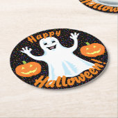 Happy Ghost Halloween Onderzetters (Gebogen)
