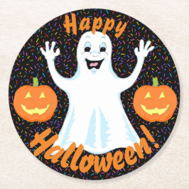 Happy Ghost Halloween Onderzetters