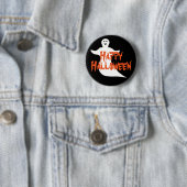 Happy Ghost Happy Halloween Ronde Button 5,7 Cm (In situ)