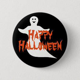 Happy Ghost Happy Halloween Ronde Button 5,7 Cm