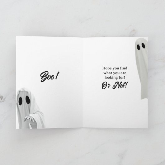 Happy Ghost Hunting Day! Grappige vakantie Kaart (Binnen)