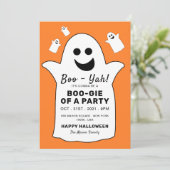 Happy Ghost, Oranje Halloween Party (Staand voorkant)