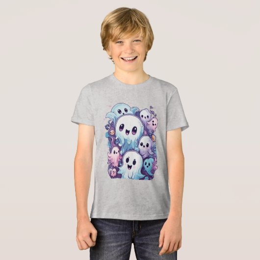 Happy Ghost Party Unisex T-shirt (Voorkant volledig)