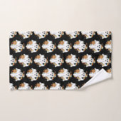 Happy Ghost Pattern Retro Hippie Vibe Bad Handdoek (Handdoek)