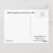 Happy Ghost Pumpkin Briefkaart (Achterkant)