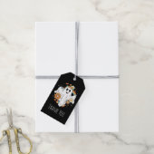 Happy Ghost Retro Hippie Vibe Bedankt Cadeaulabel (Met Touw)