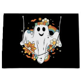 Happy Ghost Retro Hippie Vibe Groot Cadeauzakje (Voorkant)