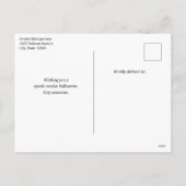 Happy Ghost Retro Hippie Vibe Halloween Feestdagenkaart (Achterkant)