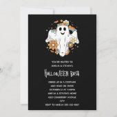 Happy Ghost Retro Hippie Vibe Halloween Kaart (Voorkant)