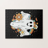 Happy Ghost Retro Hippie Vibe Legpuzzel (Horizontaal)