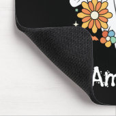 Happy Ghost Retro Hippie Vibe Muismat (Hoek)