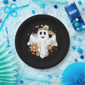 Happy Ghost Retro Hippie Vibe Papieren Bordje (Feest)