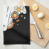 Happy Ghost Retro Hippie Vibe Theedoek (Quarter Fold)