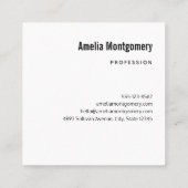 Happy Ghost Retro Hippie Vibe Vierkante Visitekaartje (Achterkant)