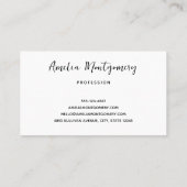 Happy Ghost Retro Hippie Vibe Visitekaartje (Achterkant)