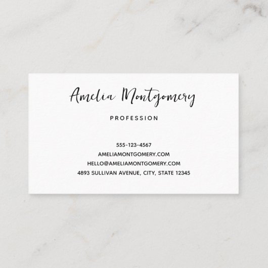 Happy Ghost Retro Hippie Vibe Visitekaartje (Achterkant)