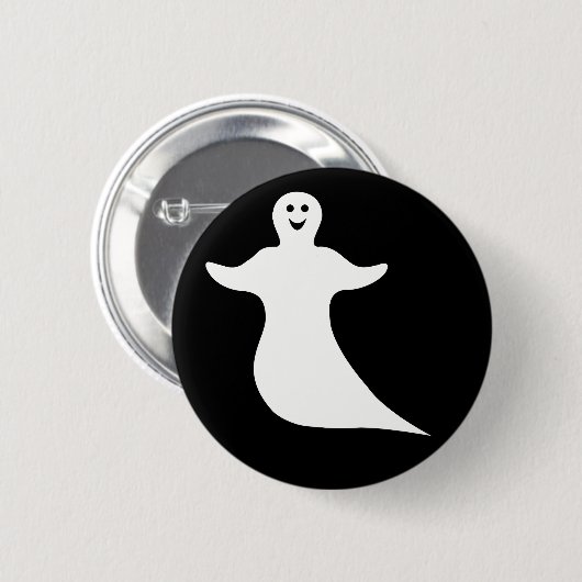 Happy Ghost Ronde Button 5,7 Cm (Voorkant /achterkant)