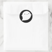 Happy Ghost Ronde Sticker (Tas)