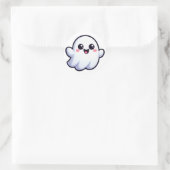 Happy Ghost Ronde Sticker (Tas)