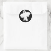 Happy Ghost-Sticker Ronde Sticker (Tas)