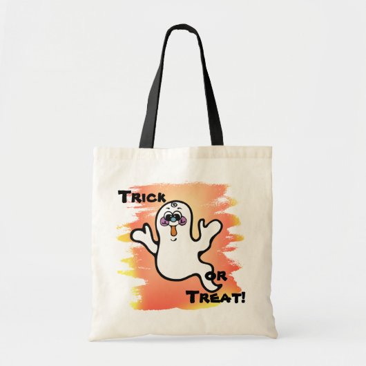 Happy Ghost Trick or treat Bag Tote Bag (Voorkant)