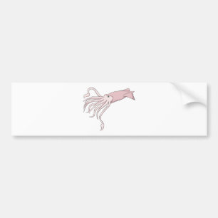 Happy Giant Squid Bumpersticker