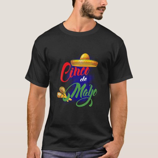 Happy Gifts Funny Cinco De Mayo Fiesta Viva Mexico T-shirt (Voorkant)