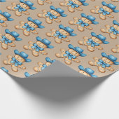 Happy Gingerbread Cowboy Cadeaupapier (Hoek)