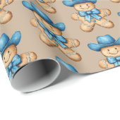Happy Gingerbread Cowboy Cadeaupapier (Rol Hoek)