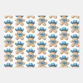 Happy Gingerbread Cowboy Inpakpapier Vel (Voorkant 3)