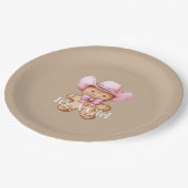 Happy Gingerbread Cowgirl Baby shower Papieren Bordje (Gekanteld)