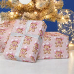 Happy Gingerbread Cowgirl Christmas Cadeaupapier<br><div class="desc">Happy Gingerbread Cowgirl Kerstmis en Star Cookie</div>