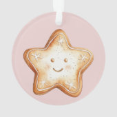 Happy Gingerbread Cowgirl Christmas Ornament (achterkant)