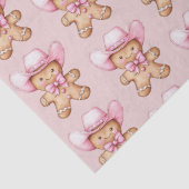 Happy Gingerbread Cowgirl Christmas Tissuepapier (Detail)