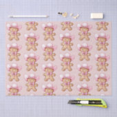 Happy Gingerbread Cowgirl Christmas Tissuepapier (Craft)