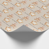 Happy Gingerbread en Star Cookie Cadeaupapier (Hoek)
