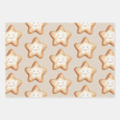 Happy Gingerbread en Star Cookie Inpakpapier Vel (Voorkant 3)