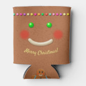 Happy Gingerbread Man Face Blikjeskoeler (Voorkant)