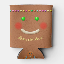 Happy Gingerbread Man Face Blikjeskoeler