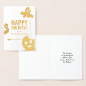 Happy Gingerbread Mannen Folie Kerst Kaart (Display)