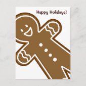 Happy Gingerbread Tall man Feestdagenkaart (Voorkant)