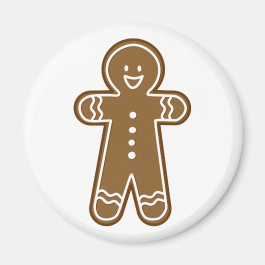 Happy Gingerbread Tall man Magneet (Voorkant)
