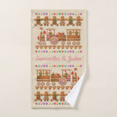 Happy Gingerbrood Cookies Bad Handdoek (Handdoek)