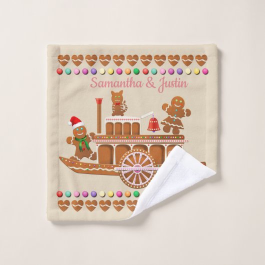 Happy Gingerbrood Cookies Bad Handdoek (Wasdoekje)