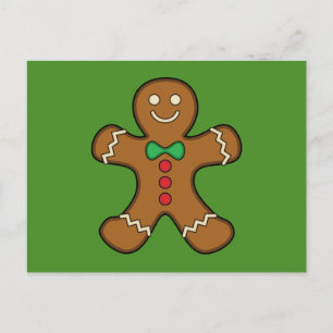 Happy Gingerbrood Man Feestdagenkaart