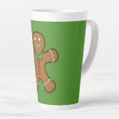 Happy Gingerbrood Man Latte Mok (Rechterhoek)