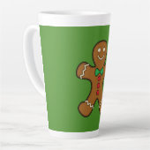 Happy Gingerbrood Man Latte Mok (Linkerhoek)