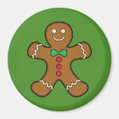 Happy Gingerbrood Man Magneet (Voorkant)
