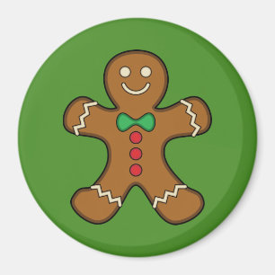 Happy Gingerbrood Man Magneet
