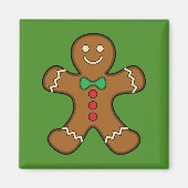 Happy Gingerbrood Man Magneet (Voorkant)